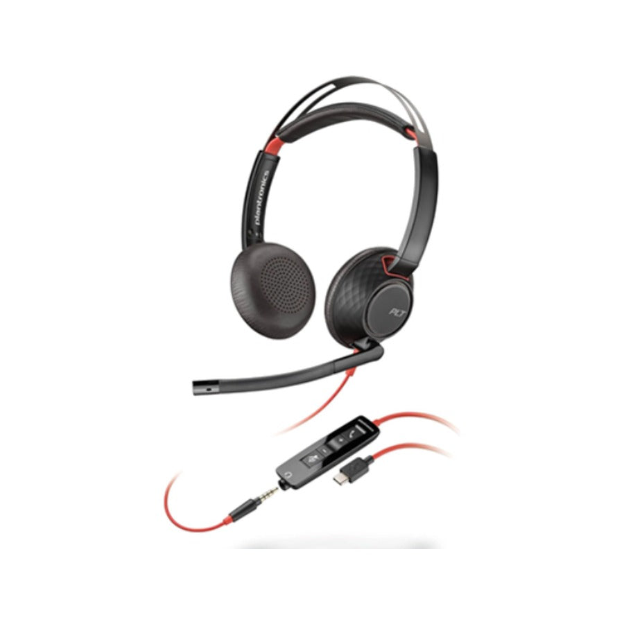 Poly Blackwire 5220 Stereo Corded USB-A Headset